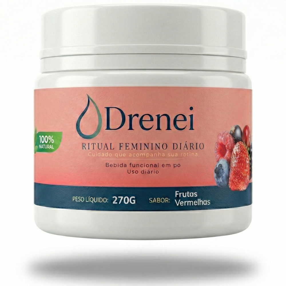 Drenei - Ritual Feminino Diário | Hibisco, Chá Verde e Gengibre | 270g
