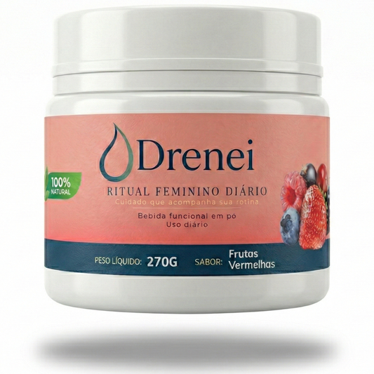 Drenei - Ritual Feminino Diário | Hibisco, Chá Verde e Gengibre | 270g